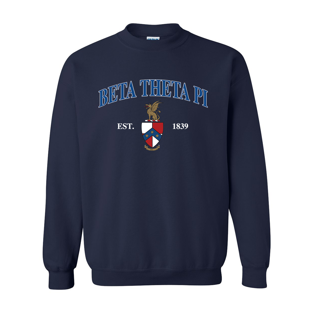 Beta Vintage Crest Crewneck