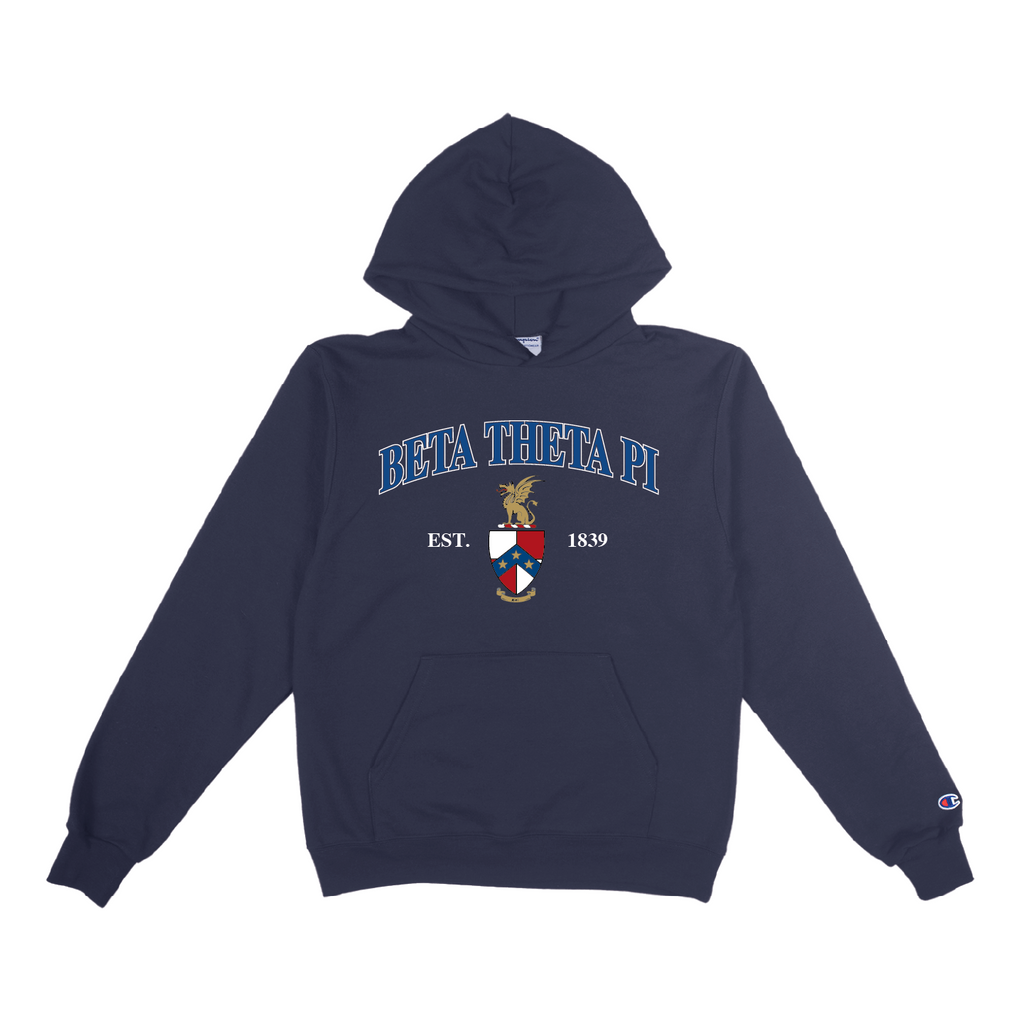 Beta Vintage Crest Hoodie
