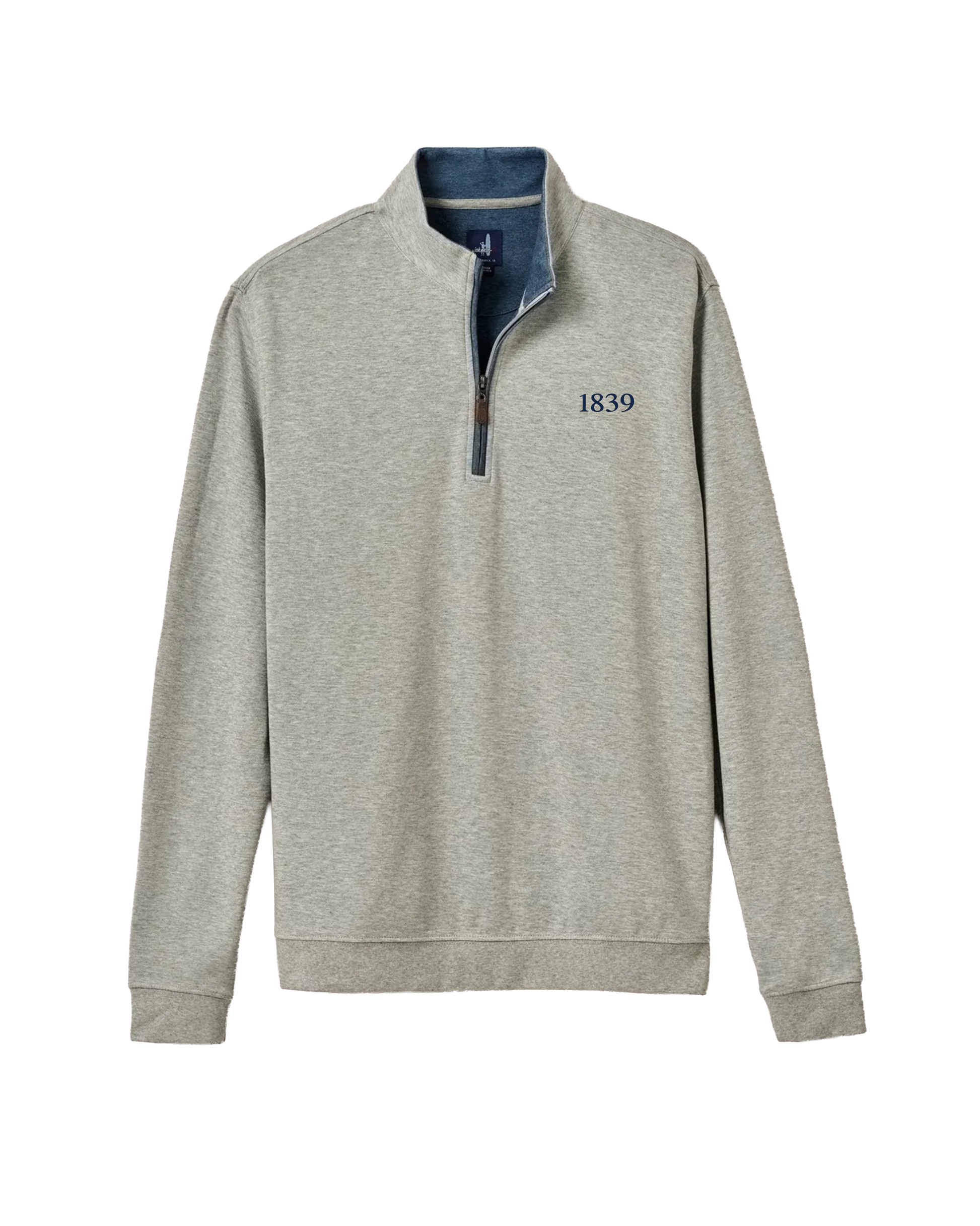 Beta 1839 Limited Johnnie-O 1/4 Zip in Light Gray