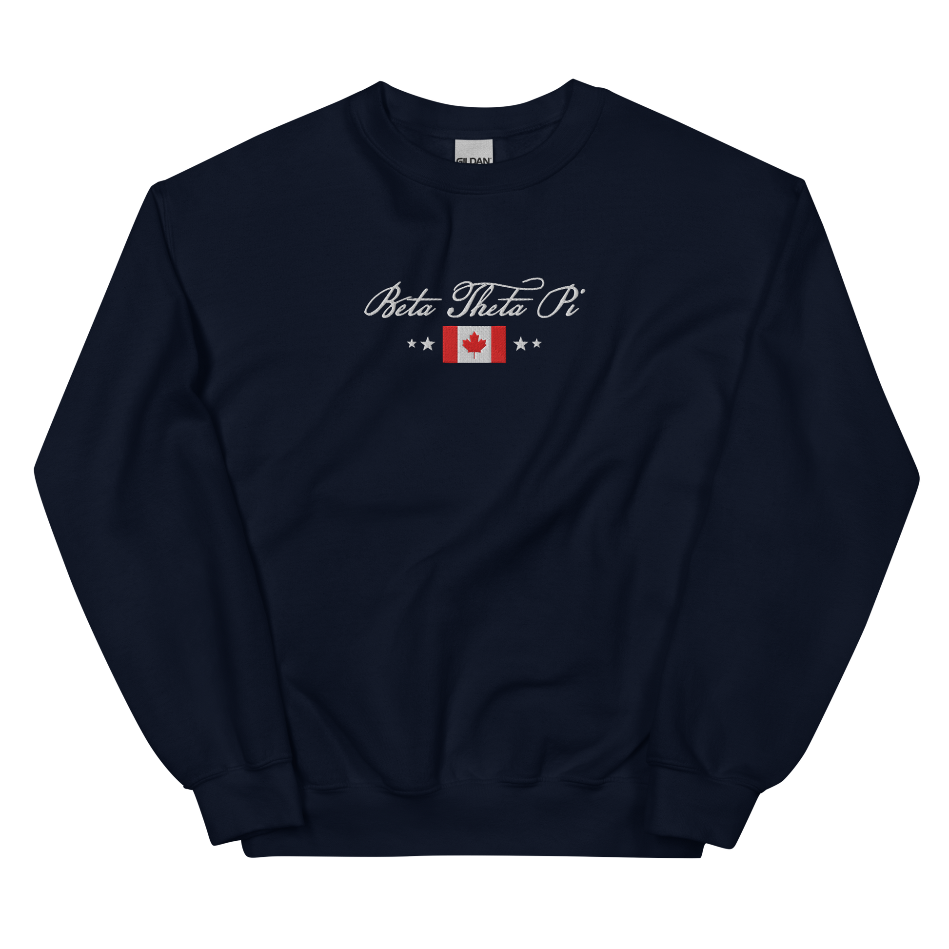 Beta Canadian Flag Embroidered Crewneck Sweatshirt