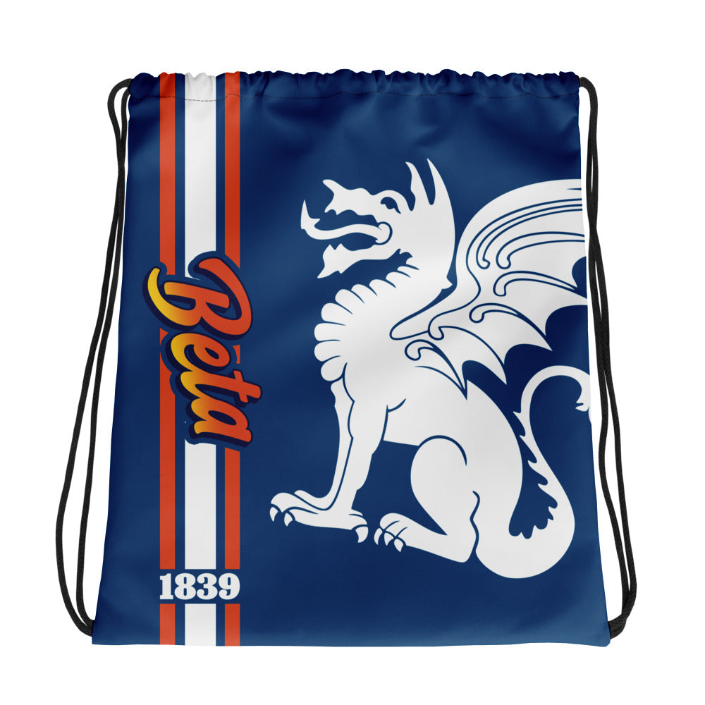 Beta Spring Break Drawstring Bag