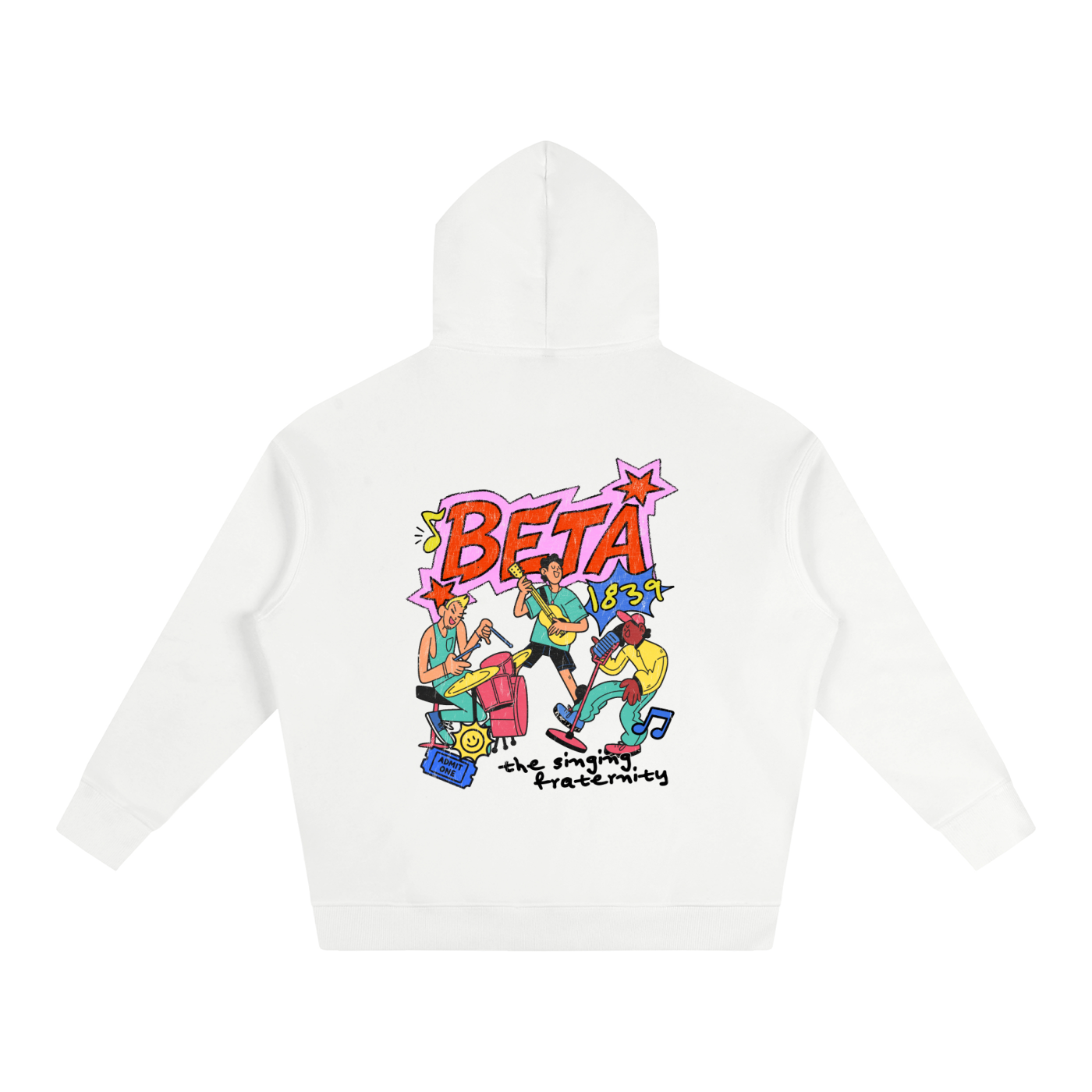 Beta Summer Festival Oversize Fleeced Hoodie