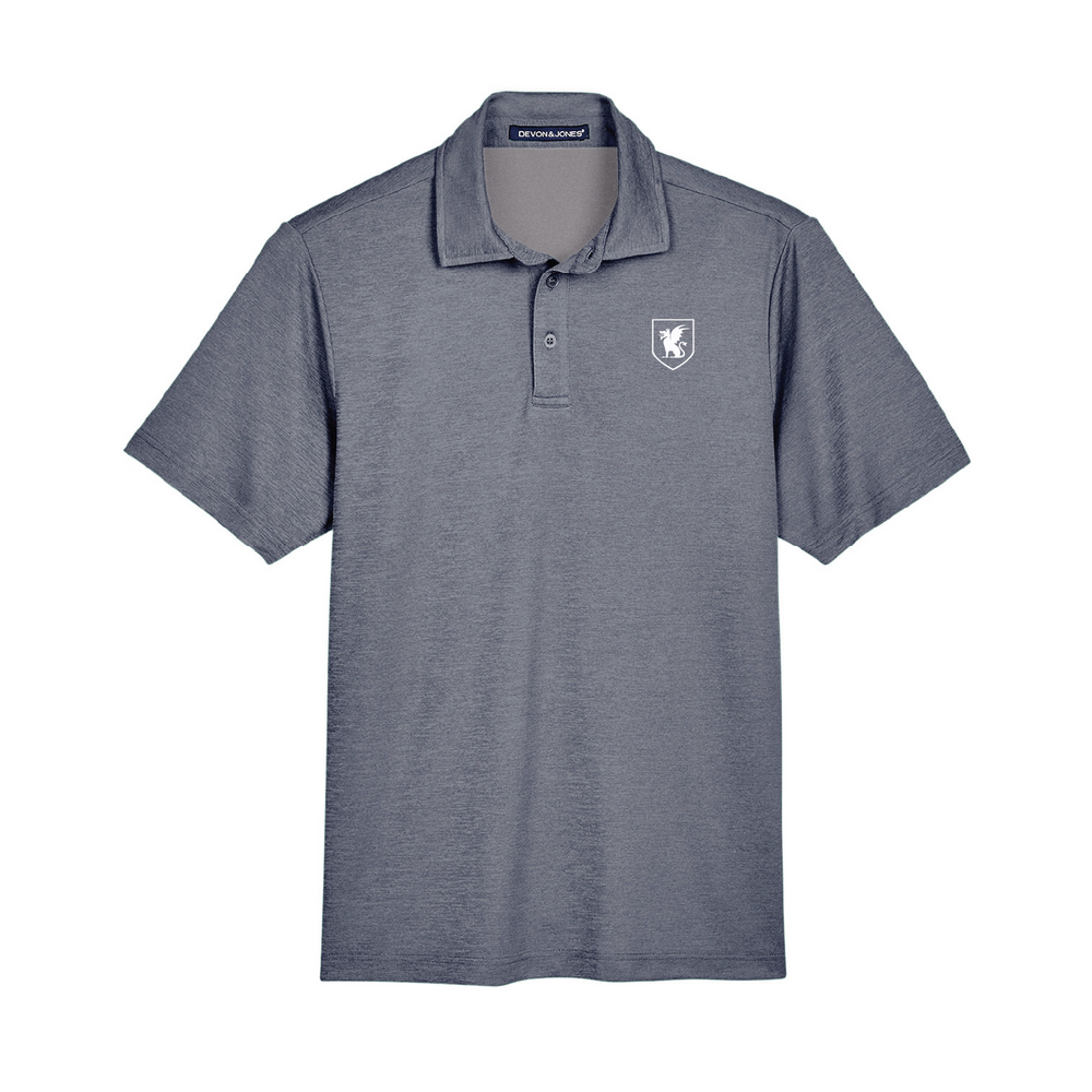 Beta Shield Polo in Navy Heather