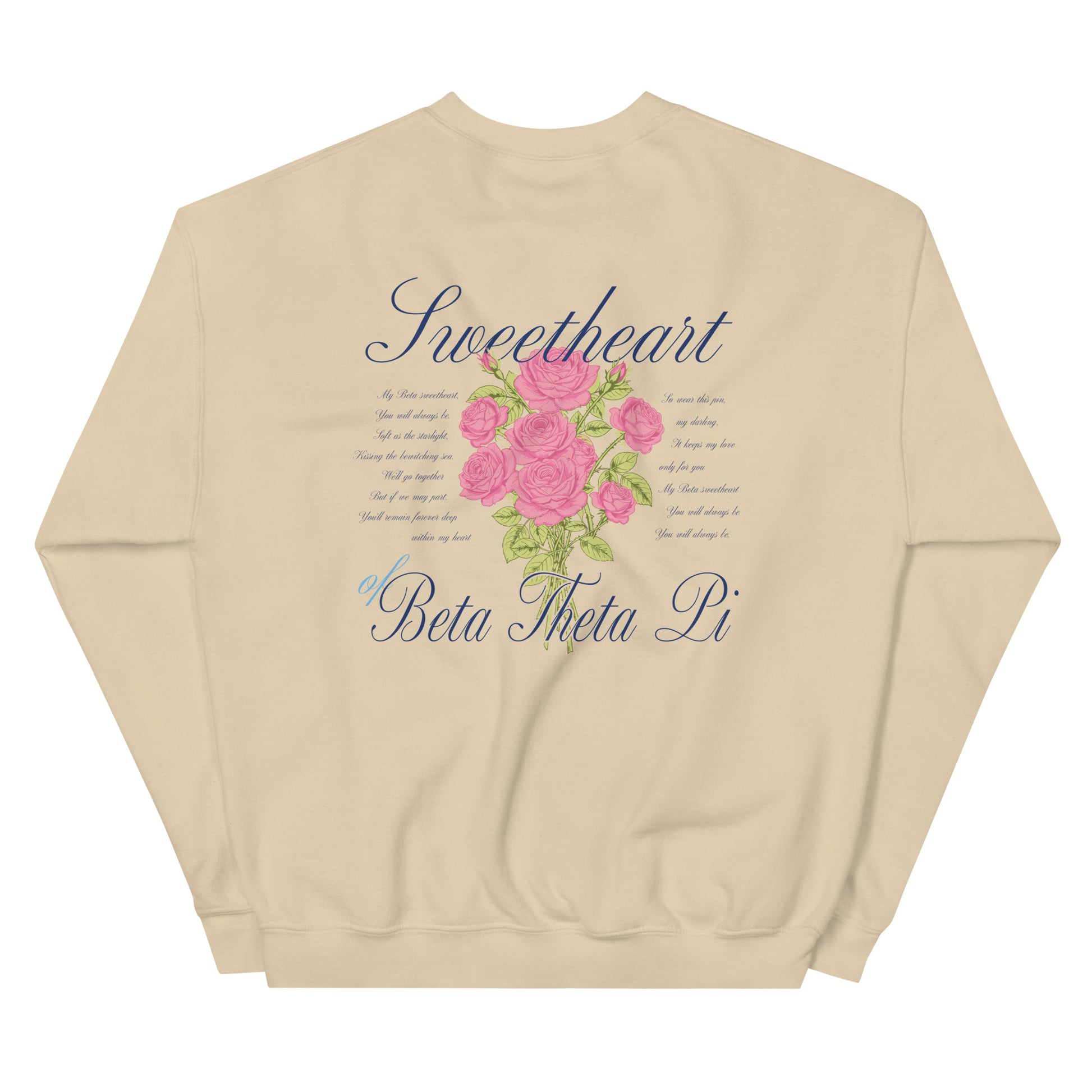 Beta Sweetheart Flower Crewneck Sweatshirt